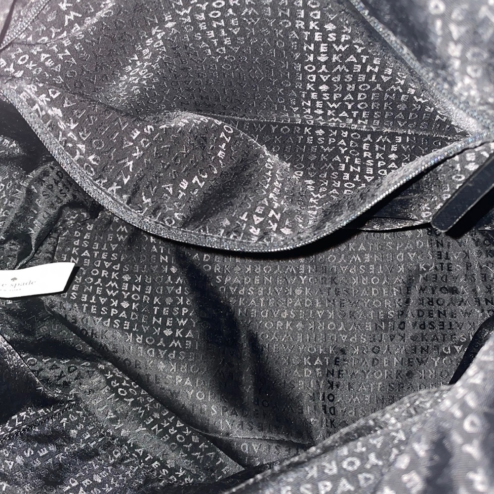 Kate Spade Black Greta Court Glitter Shoulder Tote Bag - Picture 3 of 10
